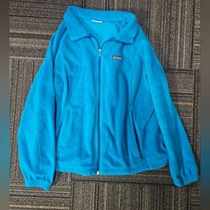 Columbia-light blue fleece sweater 2XL